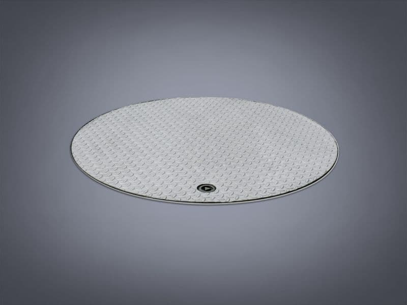 Круглая крышка люка Hailo HS8-R 1000 мм класс D (нерж. сталь 1.4301/AISI 304)
