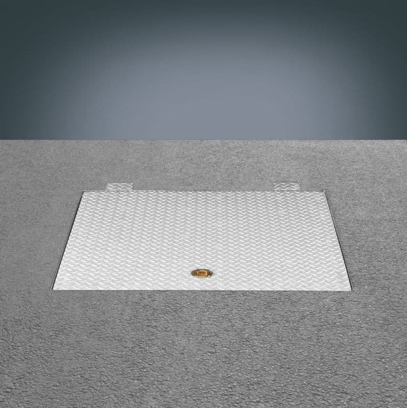 Круглая крышка люка Hailo HS8-R 600 мм класс B (нерж. сталь 1.4301/AISI 304)