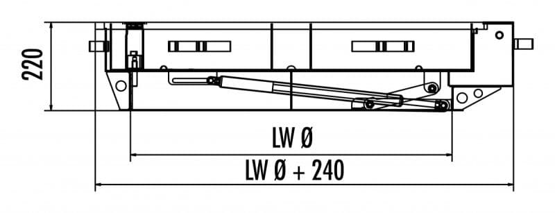 Круглая крышка люка Hailo HS8-R 1200 мм класс B (нерж. сталь 1.4301/AISI 304)