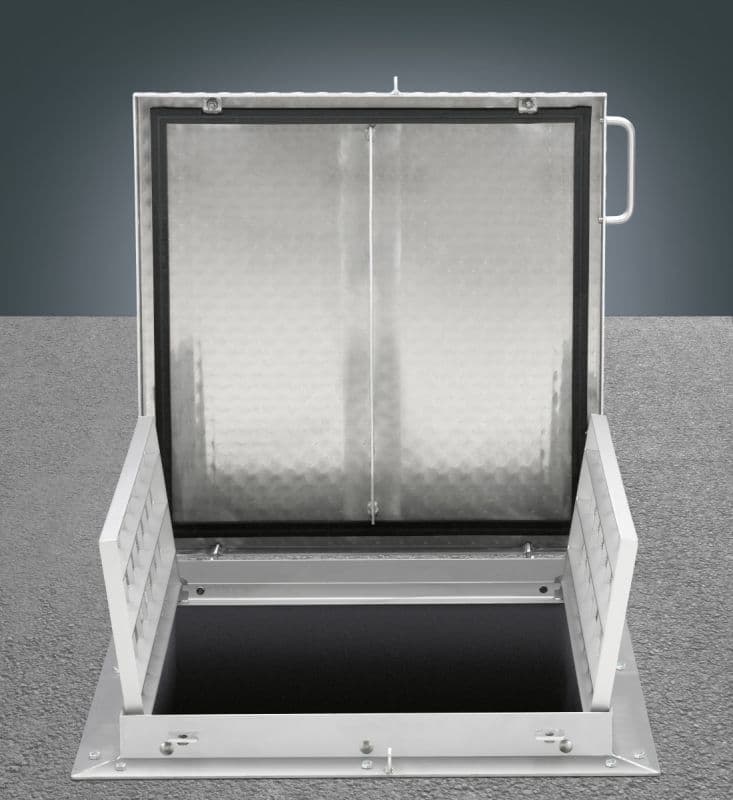 Крышка люка Hailo HS8-ECO 1200х1200 мм класс D (нерж. сталь 1.4301/AISI 304)