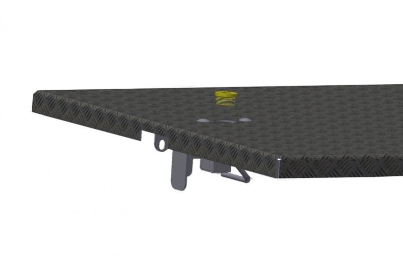 Крышка люка Hailo HS7 1200х1200 мм глухая, под навесной замок (нерж. сталь 1.4301/AISI 304)