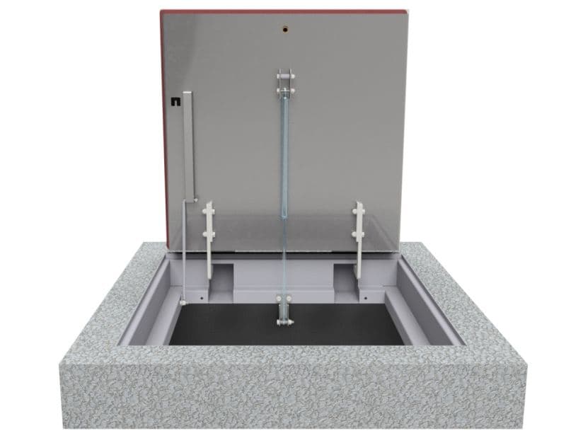 Крышка люка Hailo HS8-ECO 1000х1000 мм класс D (нерж. сталь 1.4301/AISI 304)