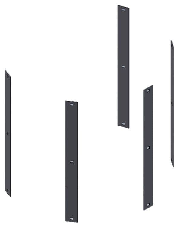 Вертикальная перекладина защиты Hailo 0,56 м (нержавеющая сталь 1.4301/AISI 304)