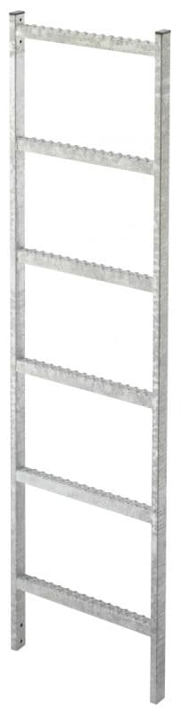Шахтная лестница Hailo LW300 мм 3,08 м 11 ступеней (горячеоцинк. сталь 1.0037/ASTM A36)