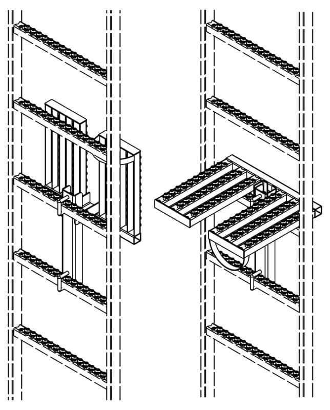 Складная платформа для отдыха Hailo (горячеоцинк. сталь 1.0037 / ASTM A36)