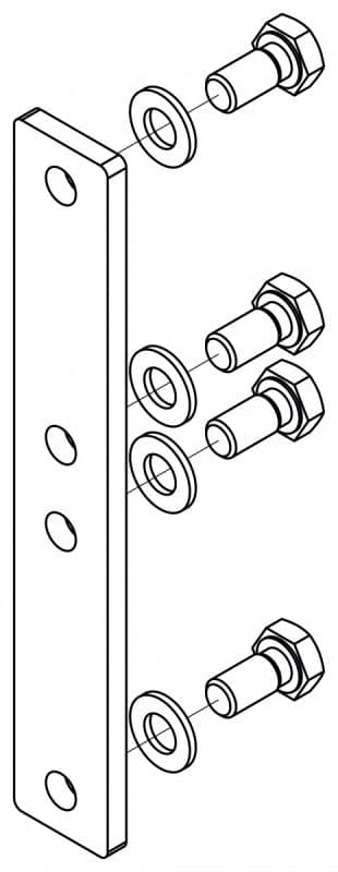 Соединители стоек лестниц Hailo для стоек 40х20 мм (нерж. сталь 1.4571/AISI 316ti)