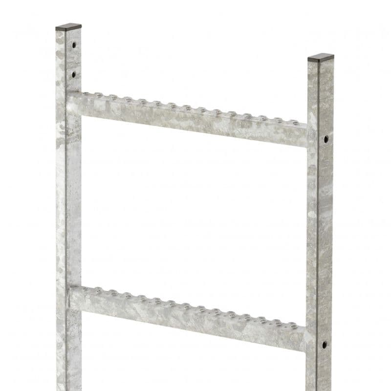 Стационарная лестница Hailo 1,40 м 5 ступеней (горячеоцинк. сталь 1.0037/ASTM A36)