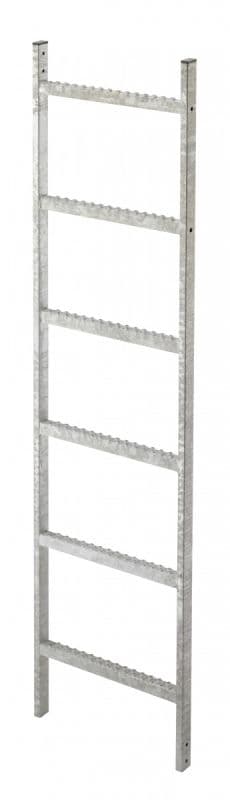 Стационарная лестница Hailo 2,52 м 9 ступеней (горячеоцинк. сталь 1.0037/ASTM A36)
