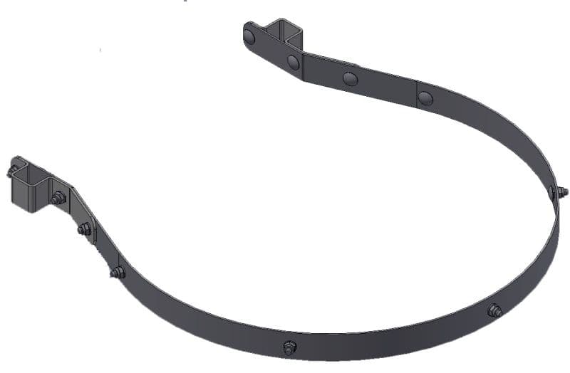 Дуга защиты Hailo для стоек Ø 42,4 мм (нержавеющая сталь 1.4301/AISI 304)