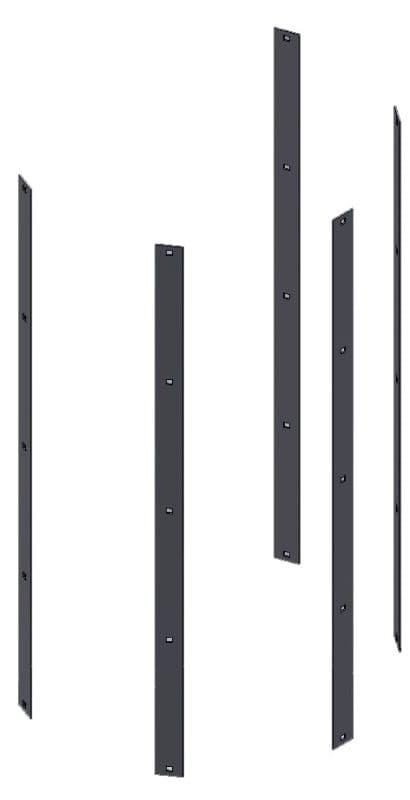 Вертикальная перекладина защиты Hailo 1,12 м (нержавеющая сталь 1.4301/AISI 304)