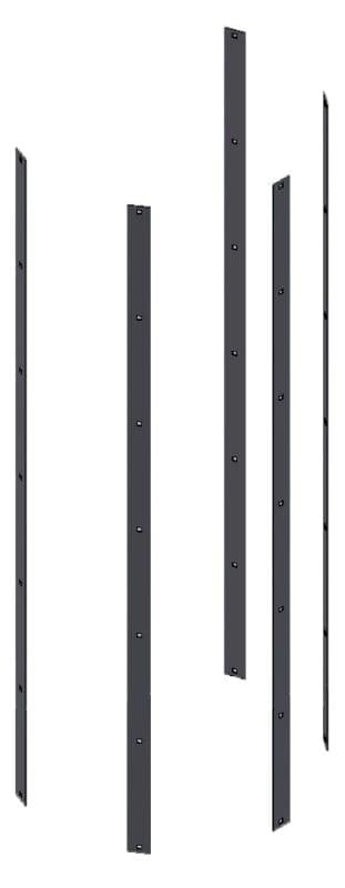 Вертикальная перекладина защиты Hailo 1,68 м (нержавеющая сталь 1.4301/AISI 304)