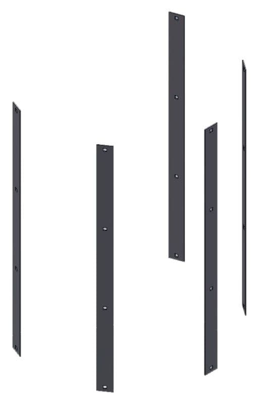 Вертикальная перекладина защиты Hailo 0,84 м (нержавеющая сталь 1.4571/AISI 316ti)