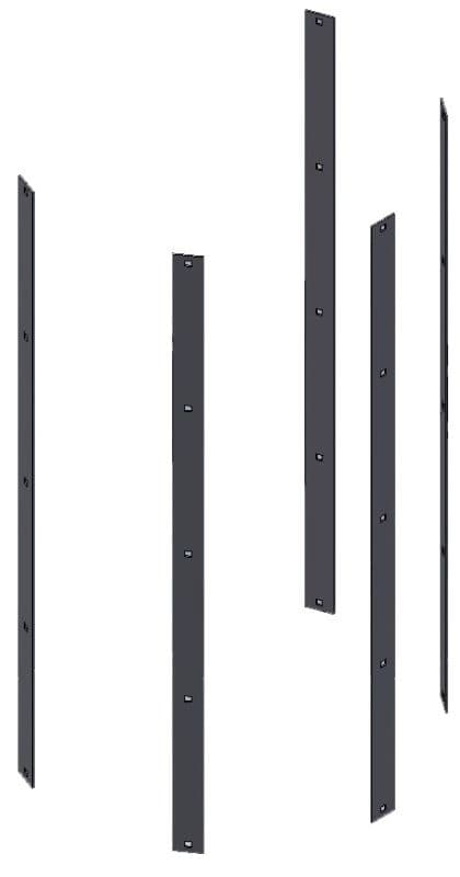 Вертикальная перекладина защиты Hailo 1,12 м (нержавеющая сталь 1.4571/AISI 316ti)