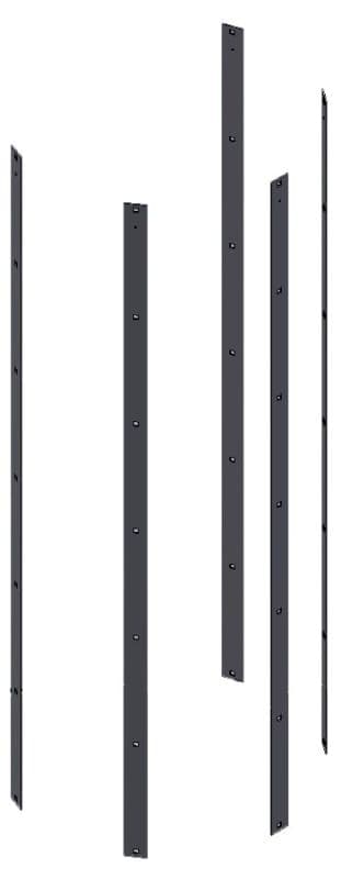 Вертикальная перекладина защиты Hailo 1,68 м (нержавеющая сталь 1.4571/AISI 316ti)