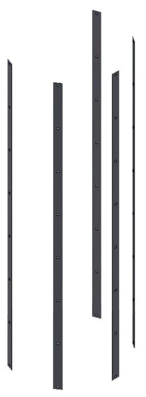 Вертикальная перекладина защиты Hailo 1,96 м (нержавеющая сталь 1.4571/AISI 316ti)