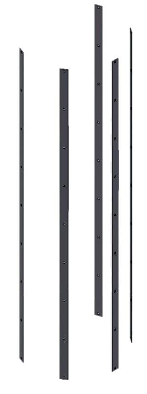 Вертикальная перекладина защиты Hailo 2,24 м (нержавеющая сталь 1.4571/AISI 316ti)