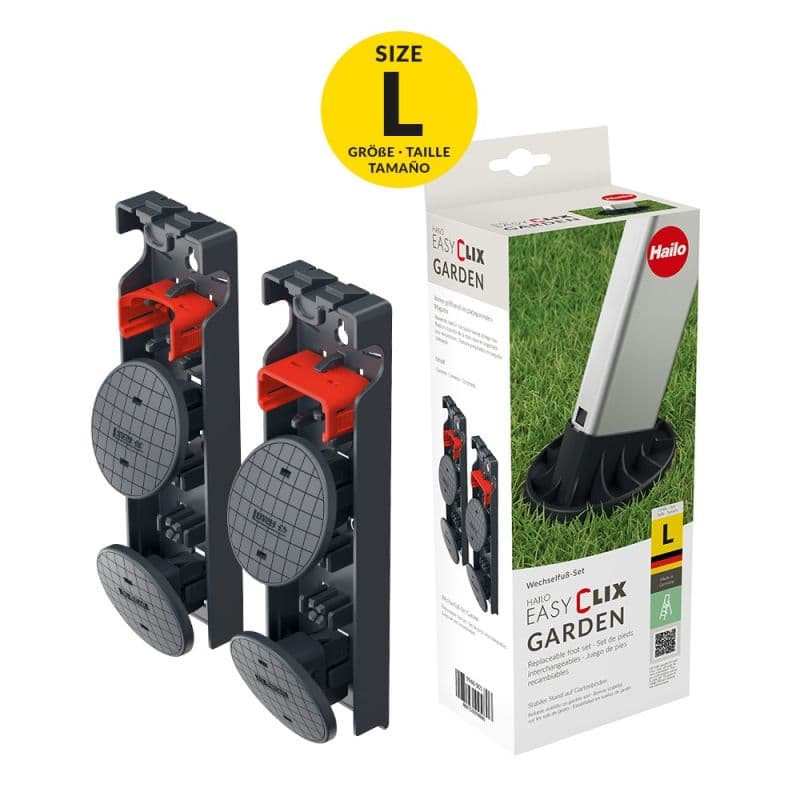 Набор насадок Hailo EasyClix Garden L на ножки для стремянки