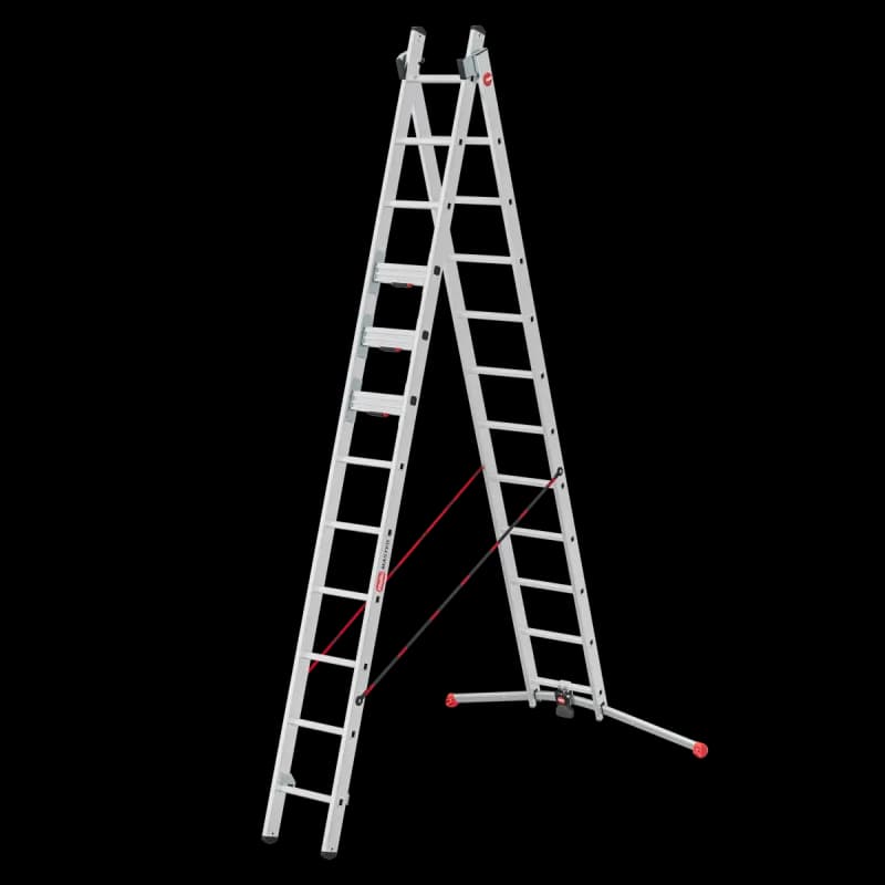 Двухсекционная универсальная лестница Hailo S110 Pro ступени 2х12