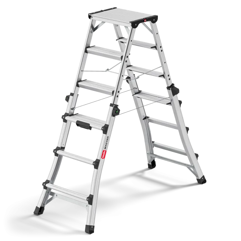 Стремянка телескопическая Hailo D100 TL TopLine ступени 2x4-2x6