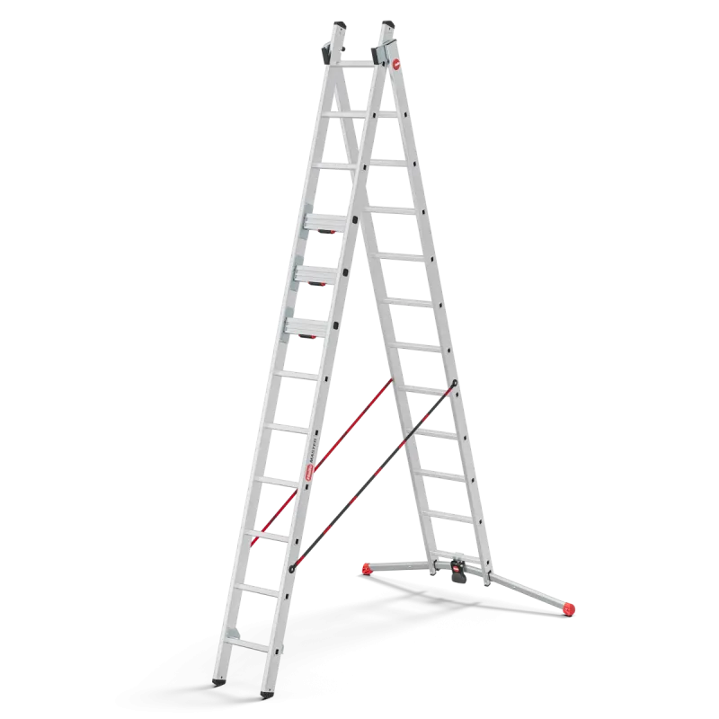 Двухсекционная универсальная лестница Hailo S110 Pro ступени 2х12