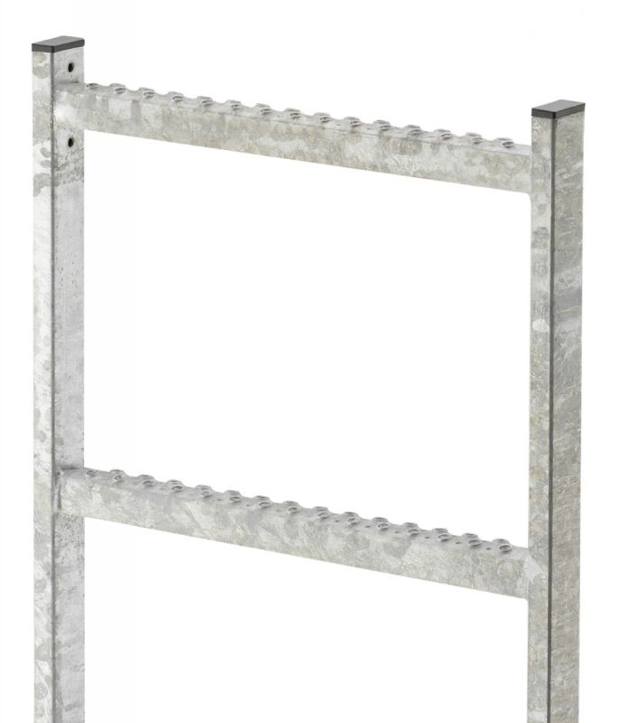 Шахтная лестница Hailo LW400 мм 3,36 м 12 ступеней (горячеоцинк. сталь 1.0037/ASTM A36)