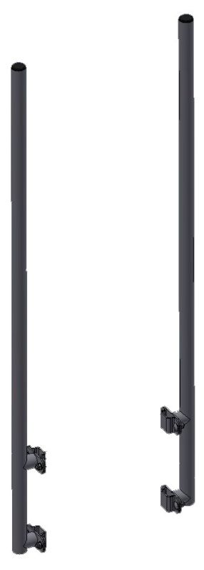 Входной поручень Hailo LW500 мм (нержавеющая сталь 1.4571 / AISI 316ti)