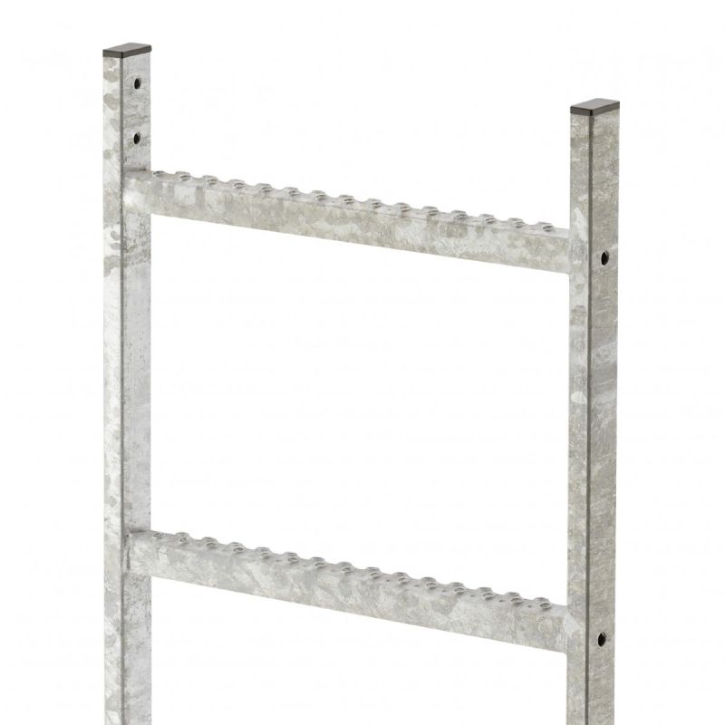 Стационарная лестница Hailo 1,12 м 4 ступени (горячеоцинк. сталь 1.0037/ASTM A36)