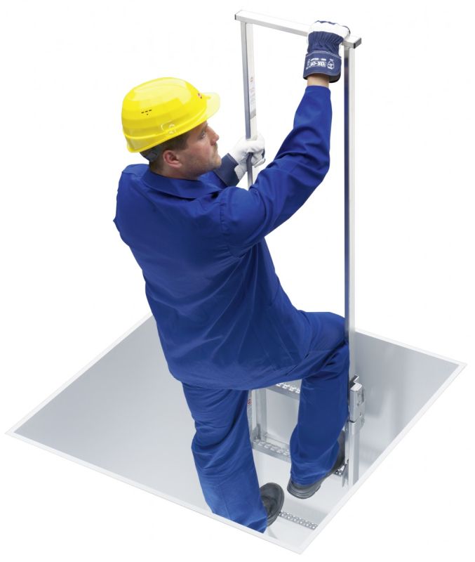 Вспомогательный двойной выдвижной поручень Hailo 400 мм (нерж. сталь 1.4301/AISI 304)