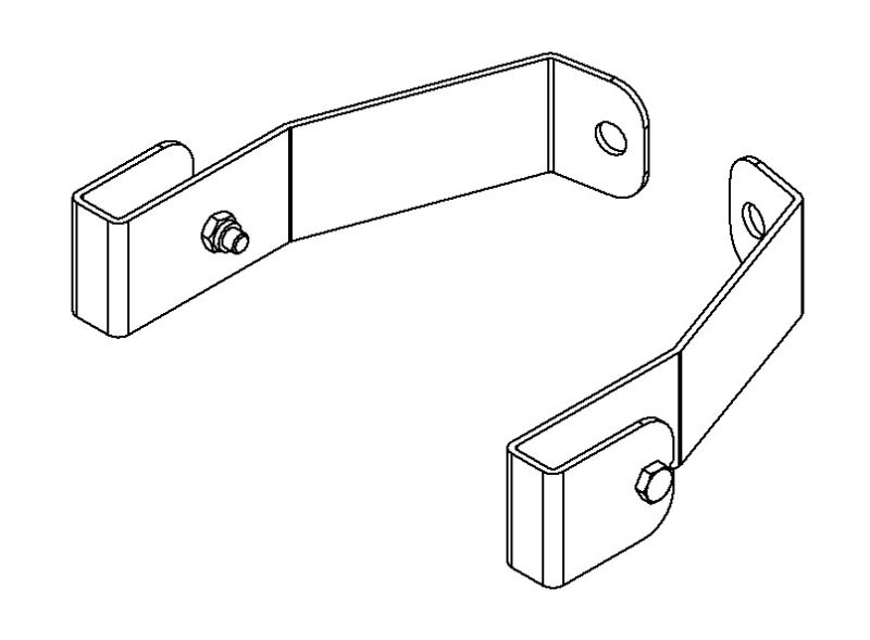 Настенный кронштейн крепления Hailo 150 мм для стоек 40х20 мм (нерж. сталь 1.4571/AISI 316ti)